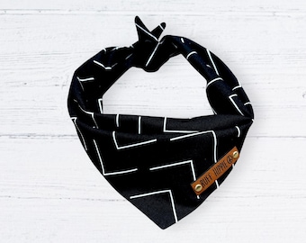 Pañuelo de algodón hecho a mano para perros, bufanda de otoño para mascotas con broches.