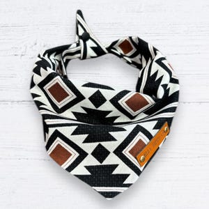 Handmade Pet bandana, Summer Aztec. Dog gift, pet gift.