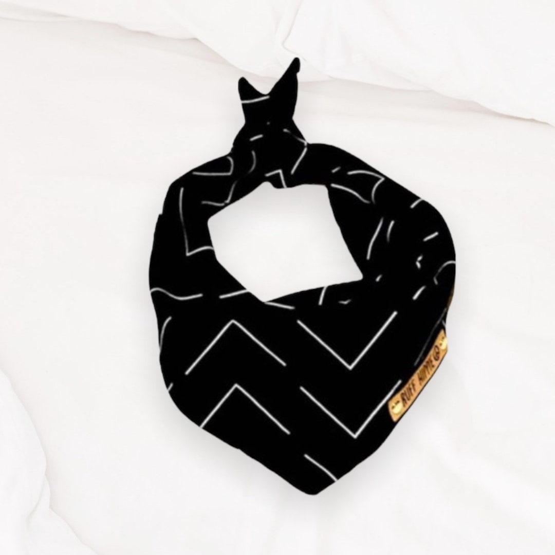 Summer Dog Bandana Black White White Arrow Dog Gift Dog Etsy