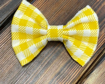 Dog Collar Bow Plaid