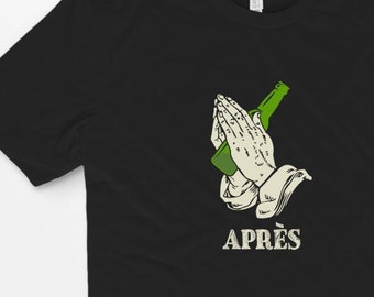 Apres Ski Shirt, Apres t-shirt, Beer Tee, Vintage Ski Lodge T-shirt