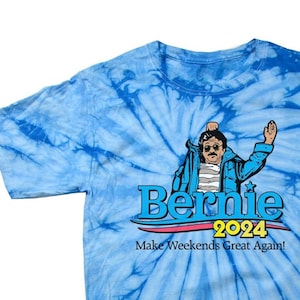 Bernie 2024 Weekend 80s Movie T-shirt Top Bernie For President Bernie Sanders Make Weekends Great Again