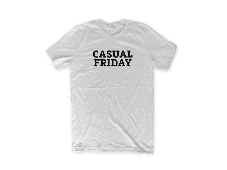 ShirtLoaf Casual Friday T-shirt Business Casual T-shirt on Ash Bella + Canvas 3001 Premium Unisex Short Sleeve T-shirt