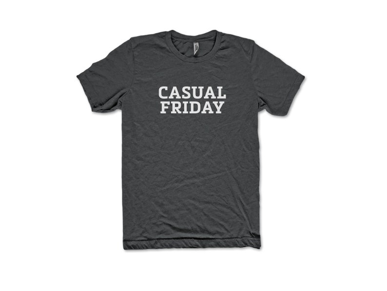 ShirtLoaf Casual Friday T-shirt Business Casual T-shirt on Athletic Heather Bella + Canvas 3001 Premium Unisex Short Sleeve T-shirt