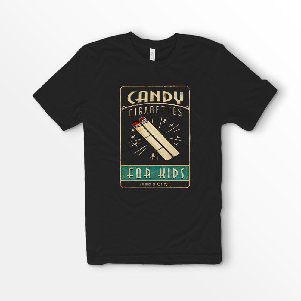 90's chocolate cigarettes Candy Cigarettes for 90's Kid's Premium Unisex Funny T-shirt