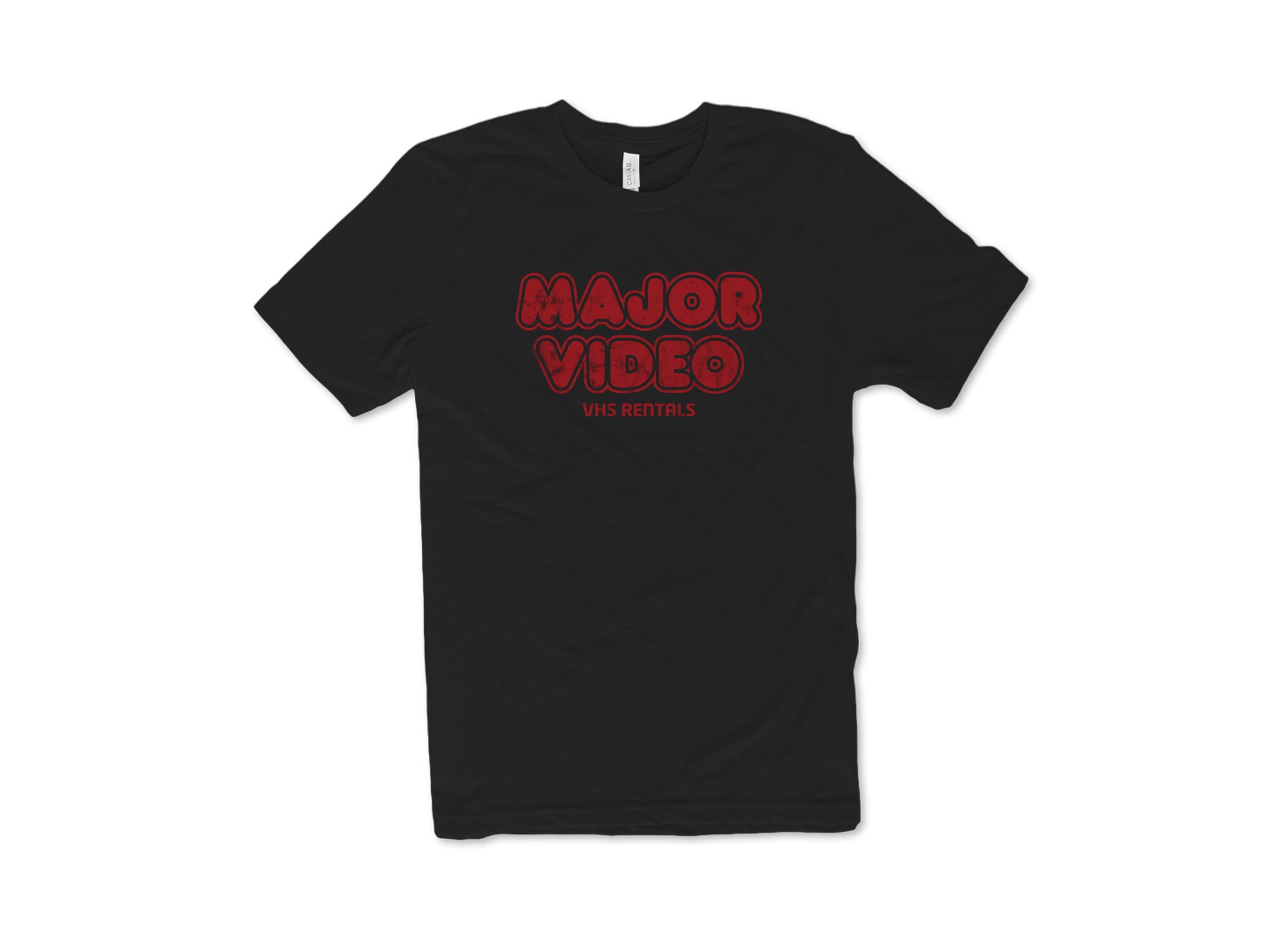 Vintage Major Video VHS Rentals Store Shirt - Etsy