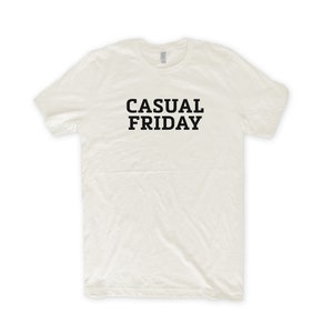 ShirtLoaf Casual Friday T-shirt Business Casual T-shirt on Vintage White Bella + Canvas 3001 Premium Unisex Short Sleeve T-shirt