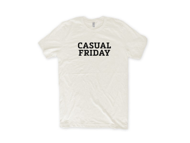 ShirtLoaf Casual Friday T-shirt Business Casual T-shirt on Vintage White Bella + Canvas 3001 Premium Unisex Short Sleeve T-shirt