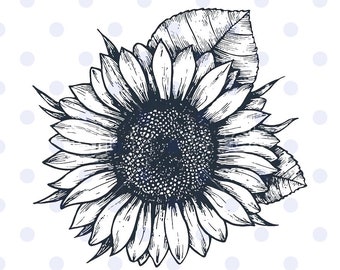 Download Sunflower svg file | Etsy
