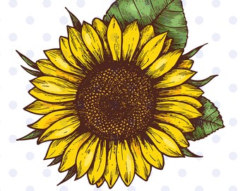 Download Sunflower clipart | Etsy