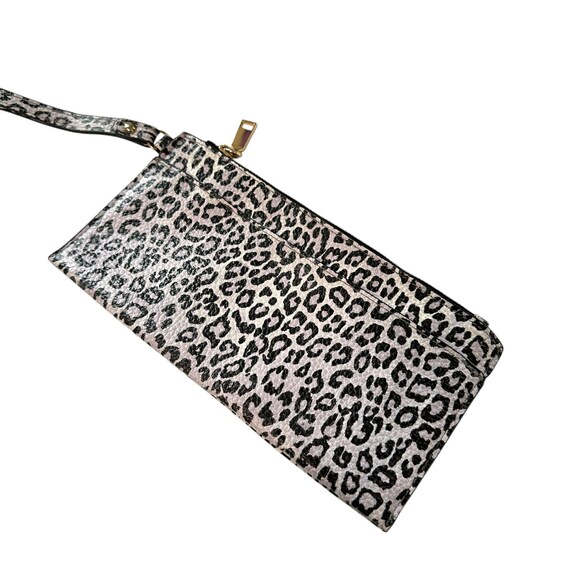 Vintage Chico's Y2K Leopard Print Wristlet Clutch