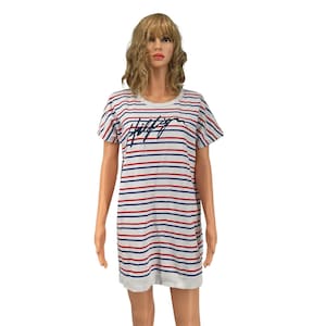 tommy hilfiger t shirt dress Signature Lounge T-Shirt Ribbed Neckline Tommy Hilfiger - Brandclub -