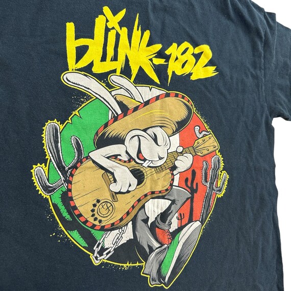 【90s復刻】BLINK182 Tシャツ©️1997 M&Oタグ メキシコ製 L Vintage Blink 182 Band Tour T-shirt Rare Rabbit Mexico 90s