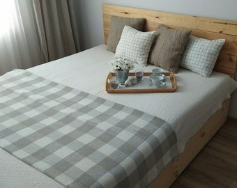 Linen bedspread Bedcover Linen bedding Linen blanket Bed cover Coverlet Bedroom decor Throw blanket