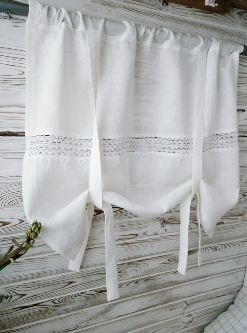 rustic curtains Kitchen curtains farmhouse curtains panels country curtains linen cafe curtains linen curtains panel