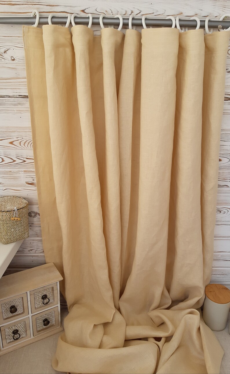 farmhouse curtains panels rustic curtains Kitchen curtains country curtains linen cafe curtains linen curtains panel