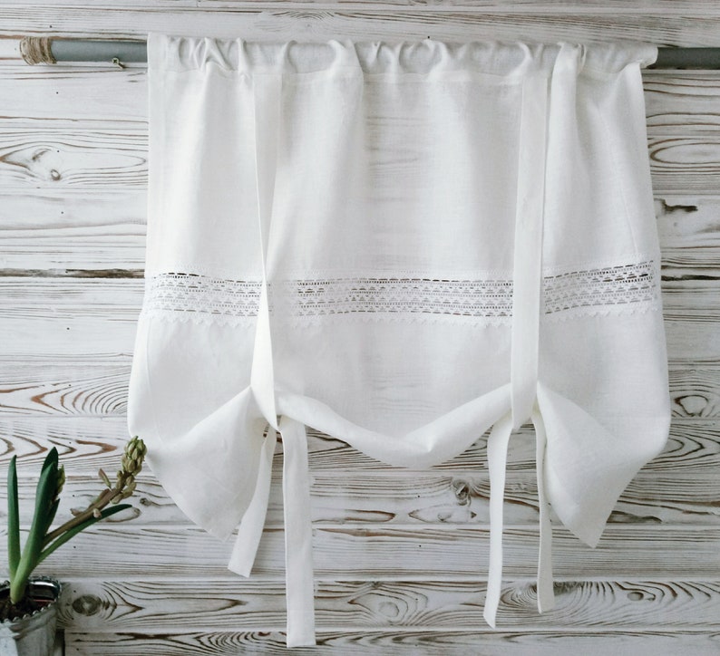 rustic curtains Kitchen curtains farmhouse curtains panels country curtains linen cafe curtains linen curtains panel