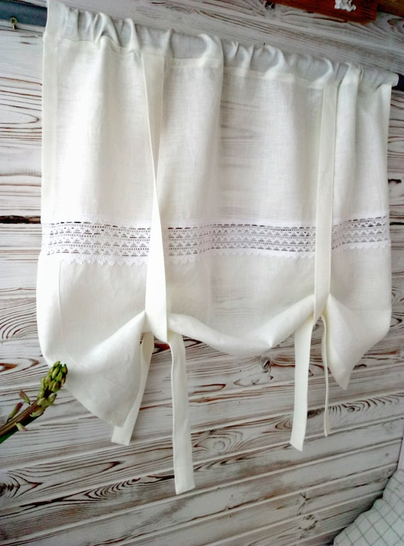 Kitchen Curtains Linen Panel Farmhouse Kitchen Curtains Linen Panel, Linen Cafe Curtains