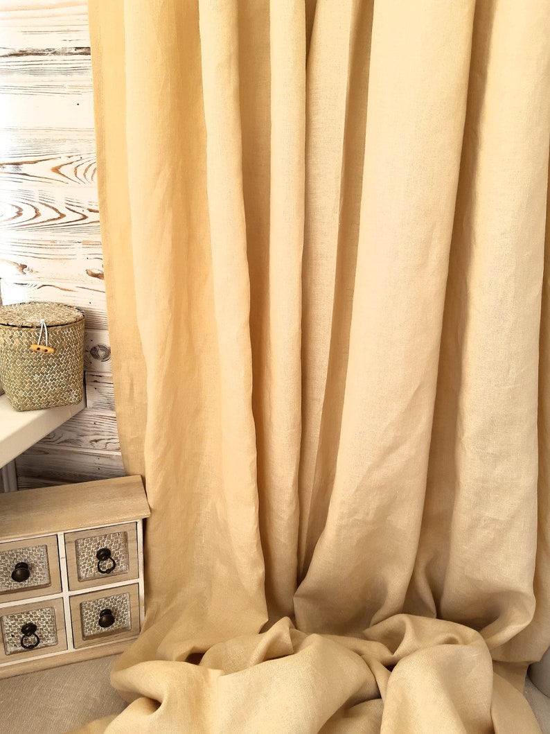 farmhouse curtains panels rustic curtains Kitchen curtains country curtains linen cafe curtains linen curtains panel