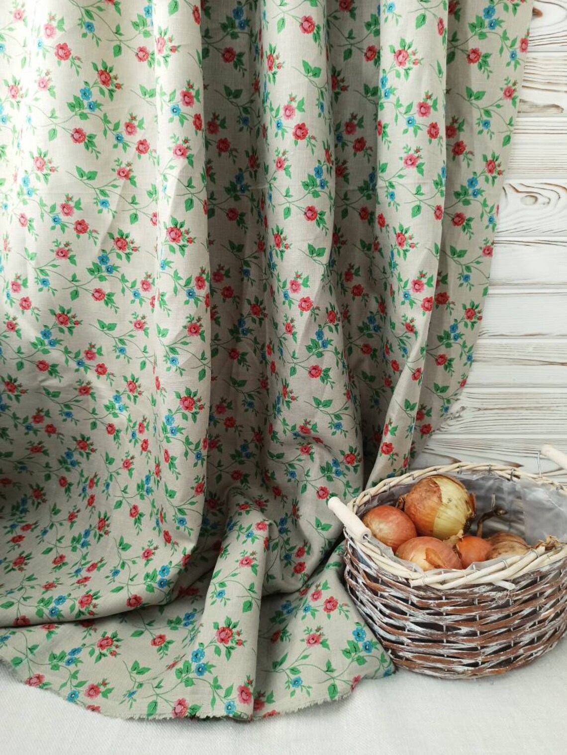 Kitchen curtains linen curtains panel farmhouse curtains Etsy