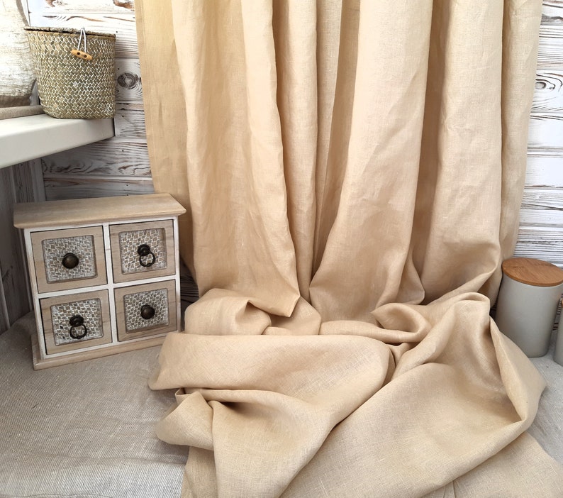 farmhouse curtains panels rustic curtains Kitchen curtains country curtains linen cafe curtains linen curtains panel