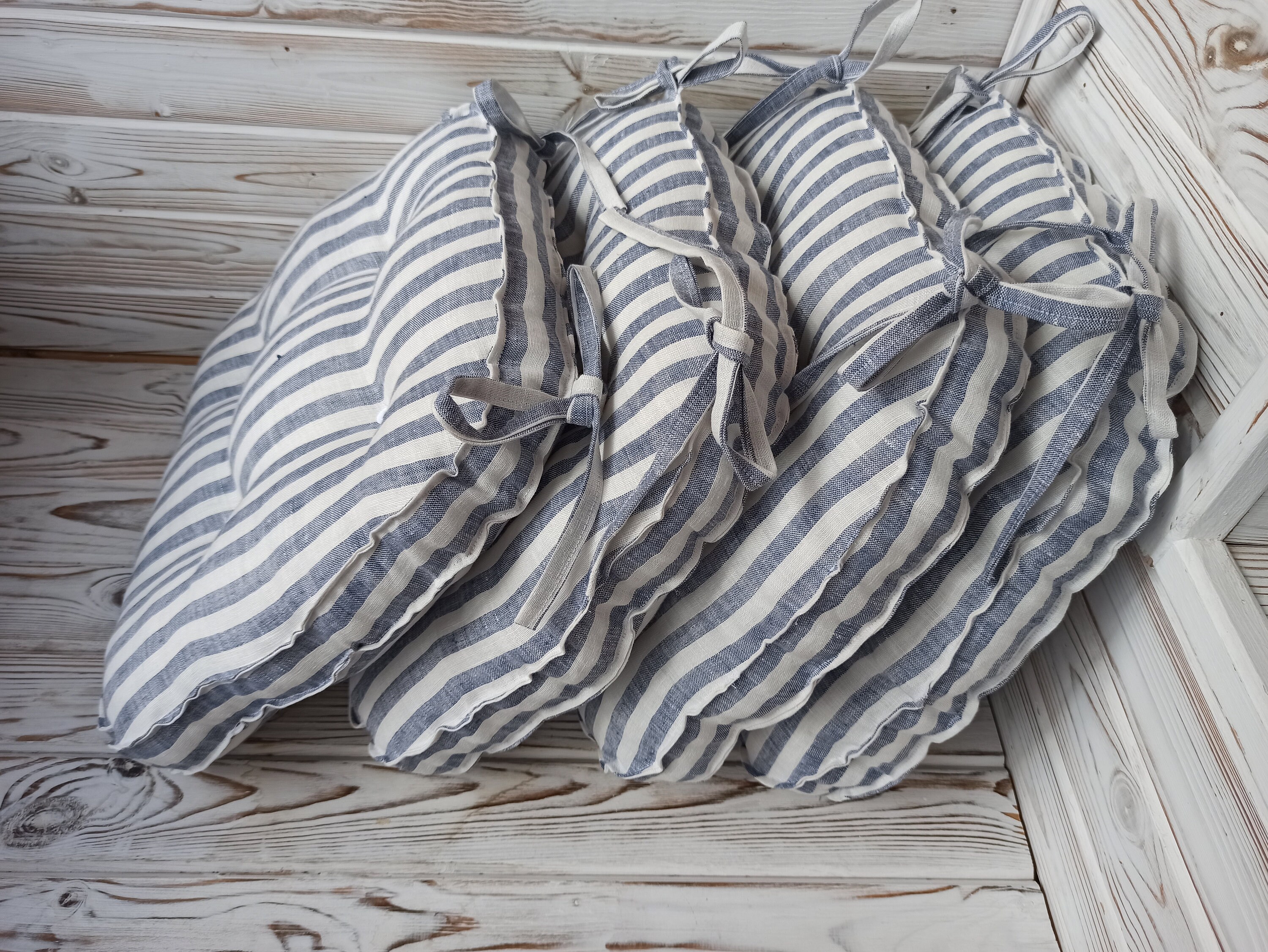 Klear Vu Weidensolarium Stuhlkissen – 2er-Set, Marineblau, Für Drinnen & Draußen