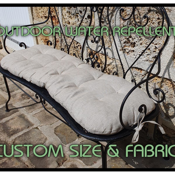 Custom bench cushion, decorative pillows, waterproof, outdoor, many different custom cushions and pillows