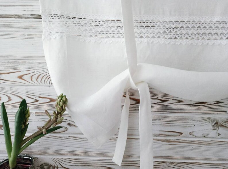 rustic curtains Kitchen curtains farmhouse curtains panels country curtains linen cafe curtains linen curtains panel