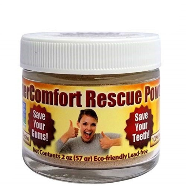 Gum Help, For Teeth - Gum Recession - For Gums - Helps Prevent Cavities, Remove Plaque- Supercomfort Organic Tooth Powder-