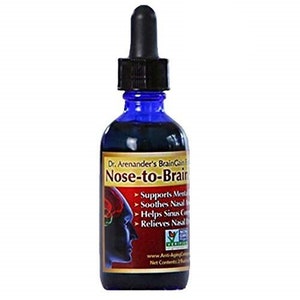 Nose to Brain Organic Nasya Oil, Ayurvedic Herbs and Oils, Sinus & Stress Relief, Memory, Clarity - 2 oz