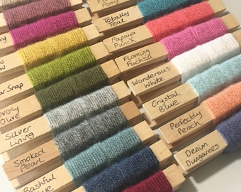 Stylecraft Bellissima DK Yarn Pegs Full set of 24 colours MADE To ORDER