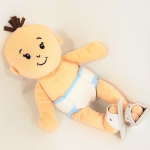 9&quot; - 13&quot; Small Doll Diaper Fit Dolls like 12&quot; WEE Baby Stella, Boy / Girl Soft Sculpt Doll Accessory, Stuffed Animal Nappy, Teddy Bear Pants