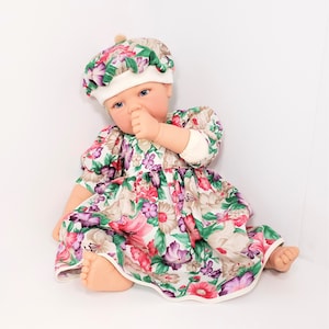 19&quot; 20&quot; 21&quot; 22&quot; 23&quot; 24&quot; Floral Reborn Baby Doll Dress fit Dolls like Adora, Lee Middleton, Madame Alexander, My Twinn, Paradise Galleries