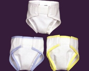 12" - 18" Doll Diaper, Fits Dolls like Bitty Baby, Lee Middleton, Madame Alexander, Thumbelina
