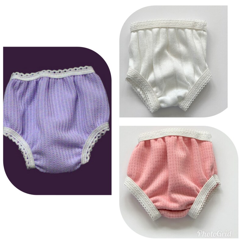 10 11 12 13 Girl Small Doll Panties image 0