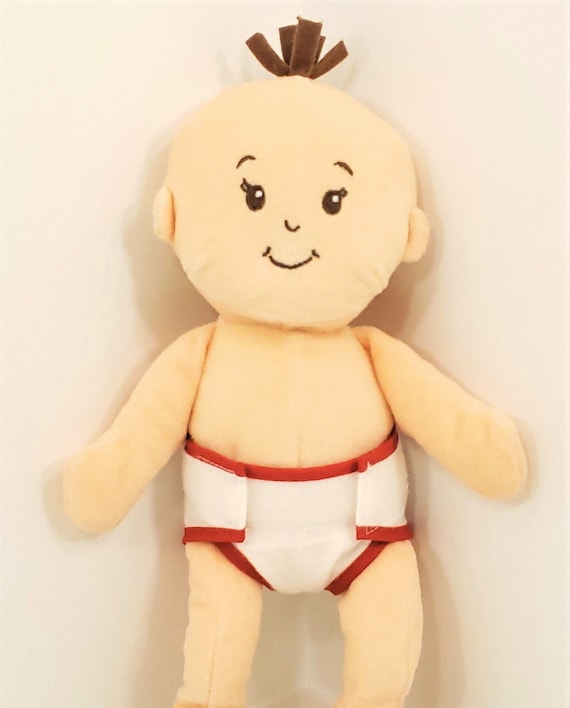Boy or Girl Small Soft Sculpt Doll Diaper Fit Dolls Like 12 Inch