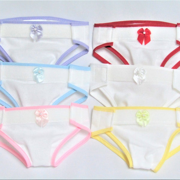 9-10-11-12-13 inch Small Doll Diapers fit Dolls like 12 inch WEE Baby Stella, Rag Doll Clothes, Stuffed Animal Pants, Diaper Bag Accessory