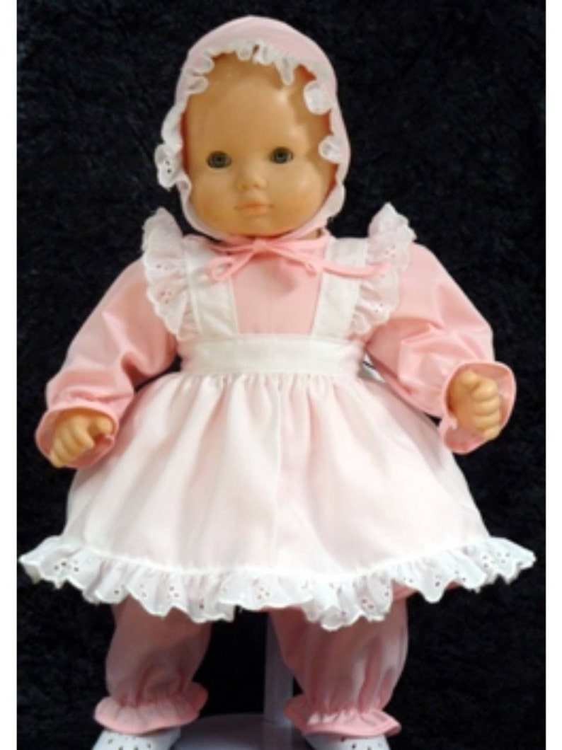 Pink Baby Doll Dress 15 Inch Doll Clothes Doll Pinafore Etsy