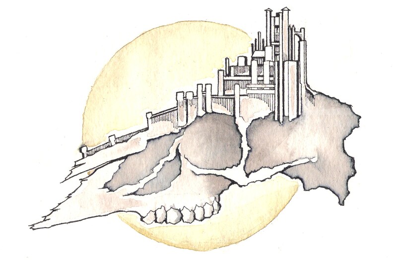 Game Of Thrones Forex Board Print Baratheon Stag Skull Kings Landing - 