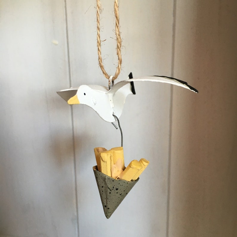 Tin of Sardines Quirky hanging ornament seagulls image 7