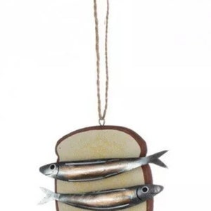 Tin of Sardines Quirky hanging ornament seagulls image 5