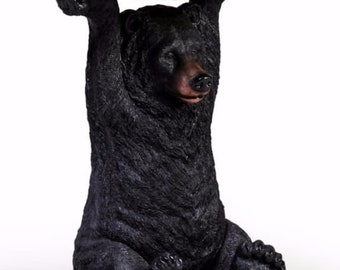 BLACK BEAR Side Table - Bear Decor - Quirky Table - Cool Interior - Unusual Table - Coffee Table - End Table