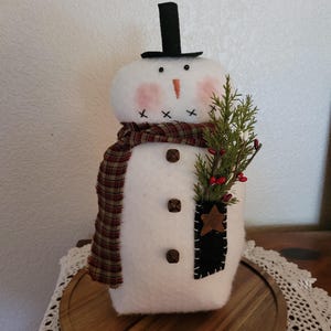 Primitive snowman christmas decor christmas gift primitive decor fabric snowman winter decor holiday primitive christmas decor snowmen