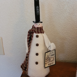 Snowman Christmas decoration primitive snowman country snowman gift for christmas snowman gift