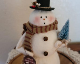 Snowman  primitive snowman gift country snowman decoration for Christmas primitive gift