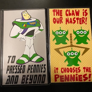 Elongated / Pressed Penny Souvenir Book / Album - Disney Inspired The Claw and Buzz