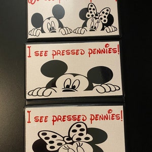 Elongated / Pressed Penny Souvenir Book / Album - Disney Inspired Minnie and Mickey