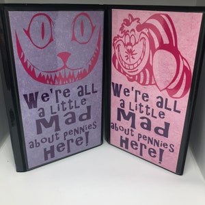 Elongated / Pressed Penny Souvenir Book / Album - Disney Inspired Cheshire