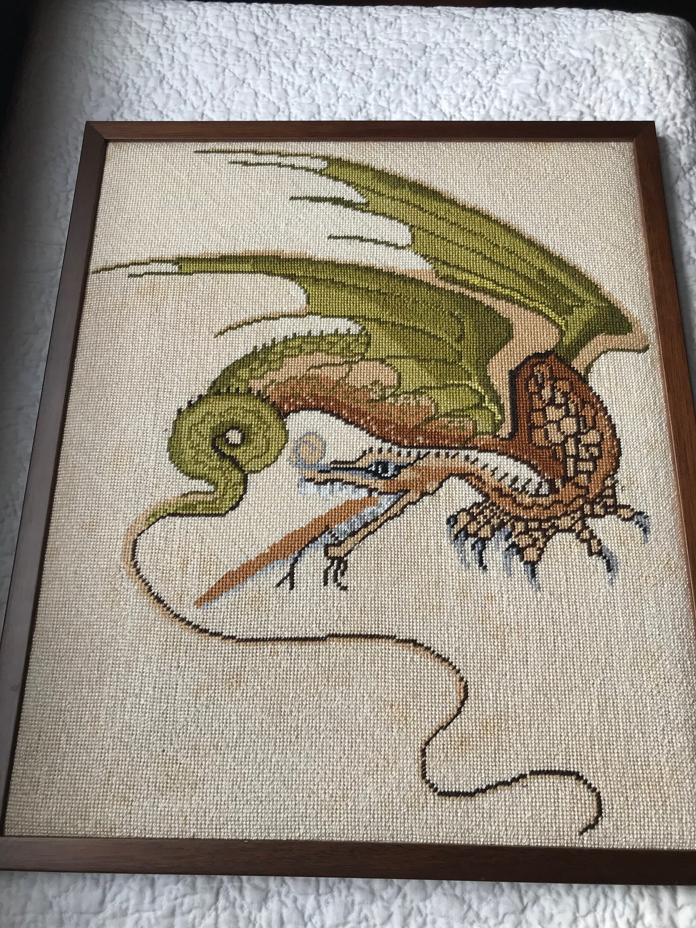 Dragon Needlepoint Etsy