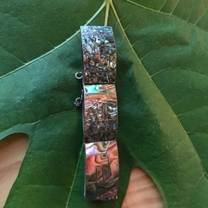 Abalone silver bracelet